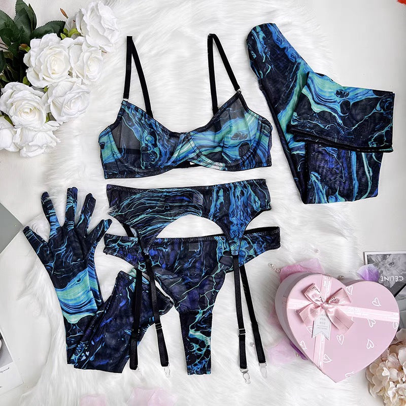 Galaxy Sheer Lingerie Set