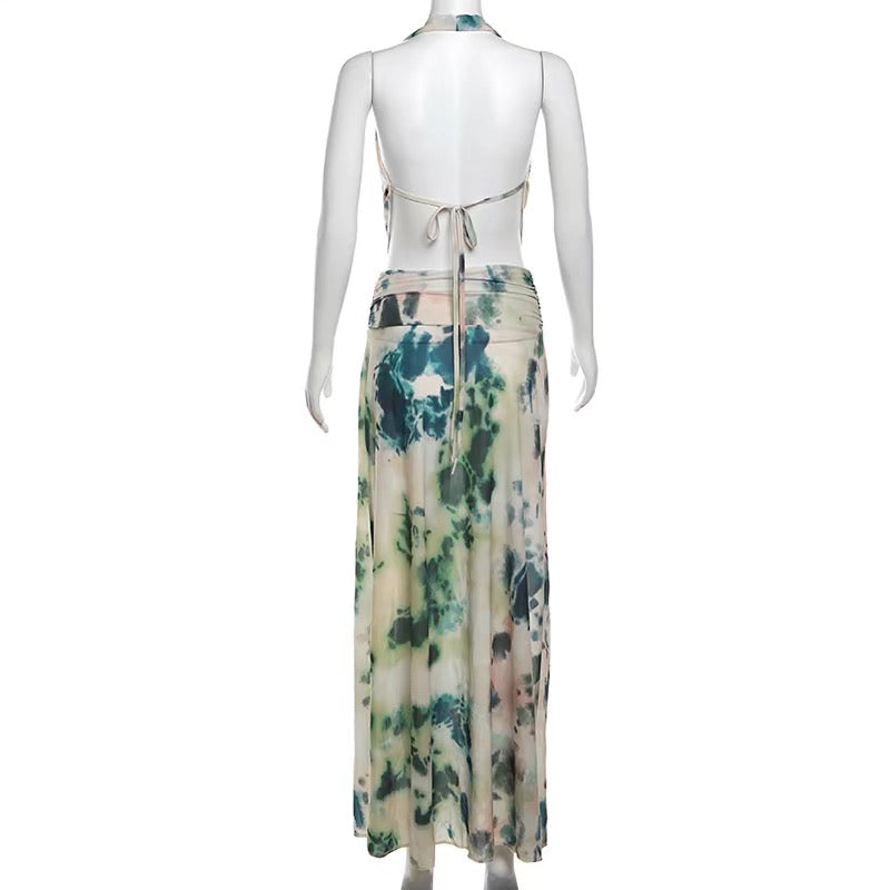 Emerald Breeze Maxi Dress