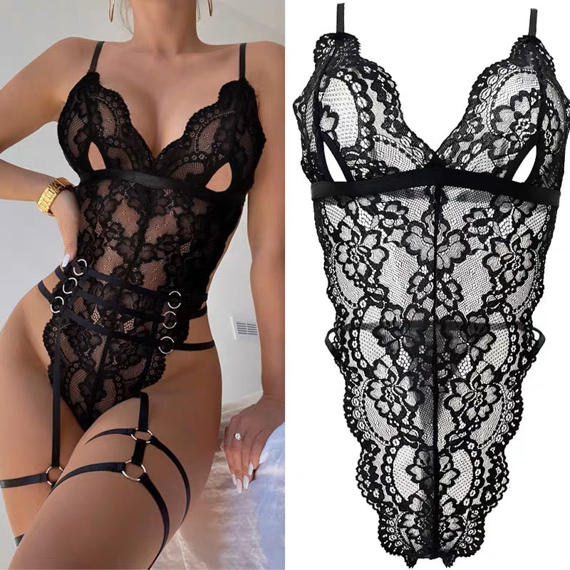 Lace Strappy Bodysuit