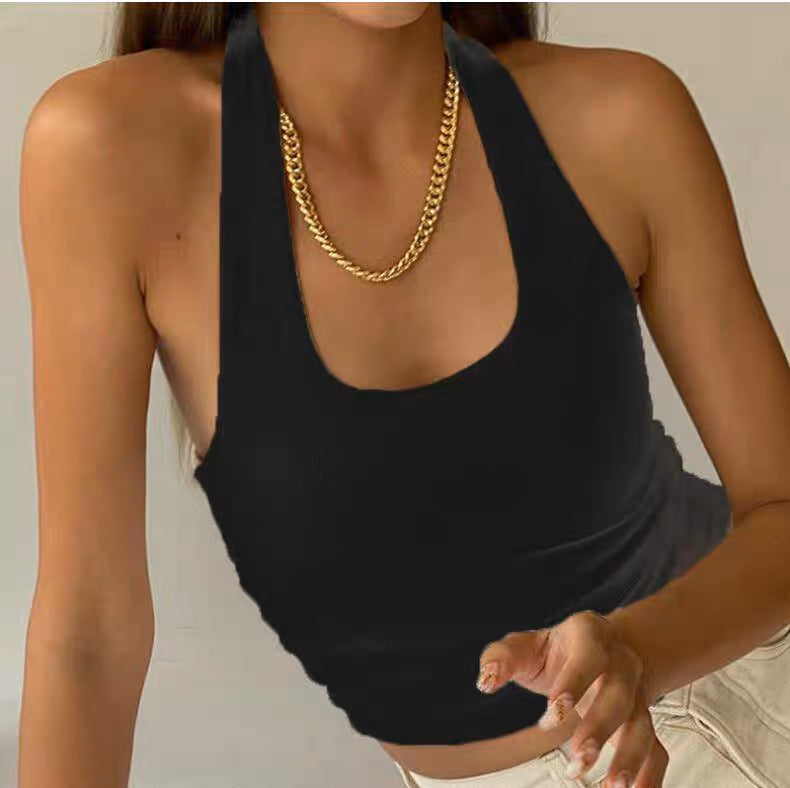 Classic Ribbed Halter Top