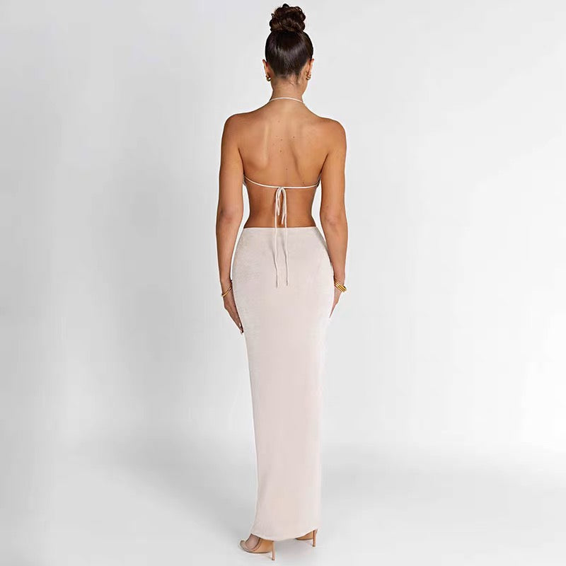 Elegant Two-Piece Maxi Dress