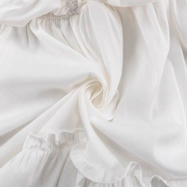 Ivory Dream Ruffle Dress